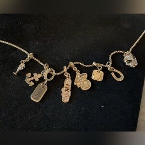Effy charm necklace with variety of 8 charms